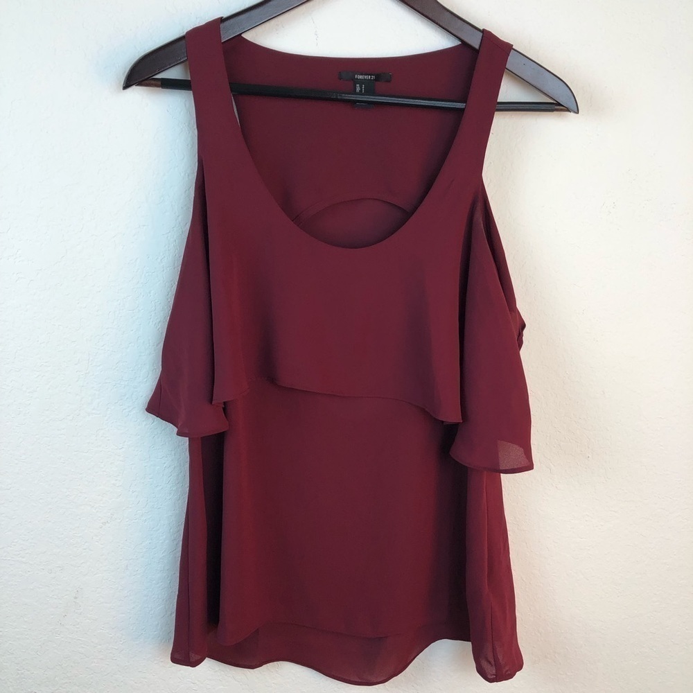 Forever 21 Womens Tank Top, Red Small